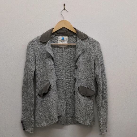 Sparrow knit button down gray sweater size XS - Picture 2 of 9